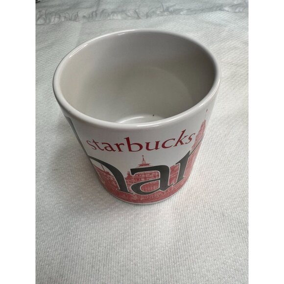 Starbucks Shanghai City Mug Skyline 2002 Red Collector Series Jan Belson - Picture 4 of 5